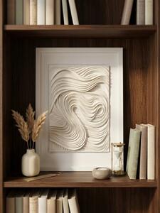 Moderný 3D abstraktný obraz – vlny, dekorácia na stenu 20 × 30 cm