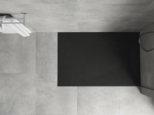 Mexen Hugo, SMC obdĺžniková sprchová vanička 90 x 70 cm, čierna matná, 42707090