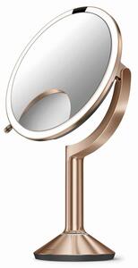 Kozmetické zrkadielko Simplehuman Trio Rose Gold nerez oceľ SHST3034