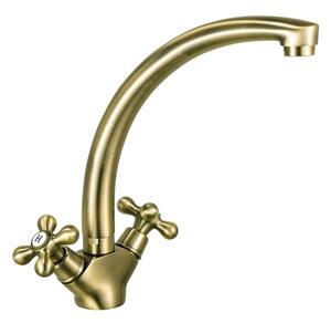 Drezová batéria Novaservis Ferro Antica s otočným ramienkom bronz BAI4BR