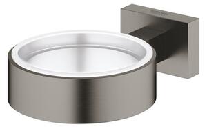 Držiak pohárov GROHE ESSENTIALS Cube bez skleničkykartáčovaný Hard Graphite 40508AL1