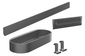 Sada doplnkov Hansgrohe WallStoris vo farbe matná čierna 27967670
