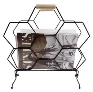 Stojan na noviny Honeycomb – 40 × 33 × 45 cm PRESENT TIME