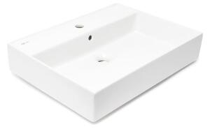 Umývadlo SAT Infinitio 60,5x46,5 cm s otvorom uprostred SATINF6046
