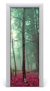 Fototapeta na dvere les jeseň 85x205cm