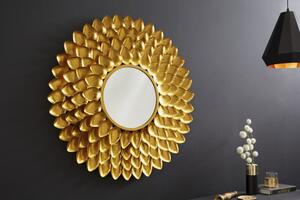 (3661) FLOWER zrkadlo so zlatým dizajnom 90 cm