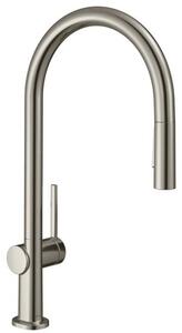 Drezová batéria Hansgrohe Talis s vyťahovacou spŕškou, 2 prúdy vzhled nerezu 72800800