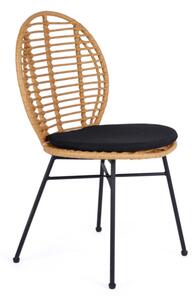 Jedálenská stolička MILUNA, 48x90x57, prírodný