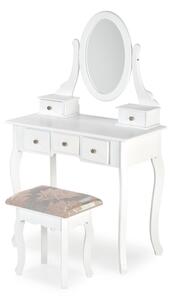 Toaletný stolík SARA, 80x130x42, biela