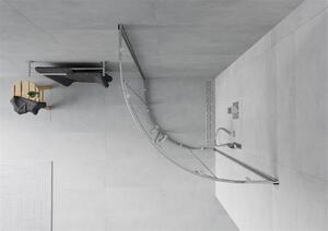 Mexen RIO - Štvrťkruhový sprchovací kút 80x80 cm, číre sklo-chrómový profil, 863-080-080-01-00