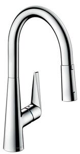 Drezová batéria Hansgrohe Talis s vyťahovacou spŕškou, 2 prúdy chróm 72817000
