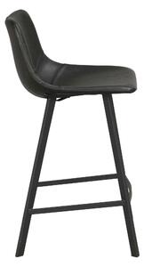 Čierna Barová stolička Auburn 89 × 45 × 50 cm ROWICO