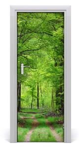 Fototapeta na dvere samolepiace zelený les 95x205 cm