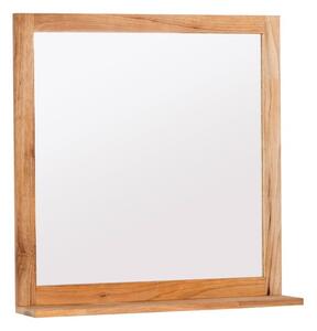 Zrkadlo s poličkou Naturel Home 60x61,5 cm zrkadlo HOMEZRC