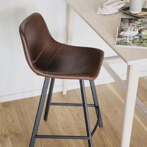 Hnedá Barová stolička Auburn 89 × 45 × 50 cm ROWICO