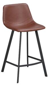 Hnedá Barová stolička Auburn 89 × 45 × 50 cm ROWICO