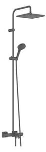 Sprchový systém Hansgrohe Vernis Shape na stenu s vaňovým termostatom matná čierna 26900670