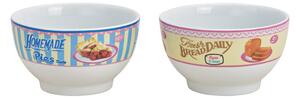 2ks porcelánové misky s retro motívom (10027221)
