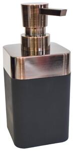 Dávkovač mydla LINZ BLACK/BRONZE, 7009582, rozmer 6,8 x 6,8 x 15,8 cm, IMPOL TRADE