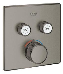Sprchová a vaňová batéria GROHE Grohtherm Smartcontrol bez podomietkového telesa kartáčovaný Hard Graphite 29124AL0