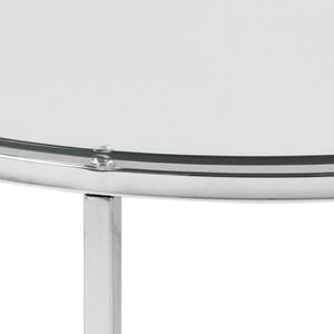 Odkladací stolík Cross − priehľadná 45 × 55 × 55 cm ACTONA