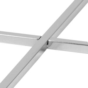 Odkladací stolík Cross − priehľadná 45 × 55 × 55 cm ACTONA