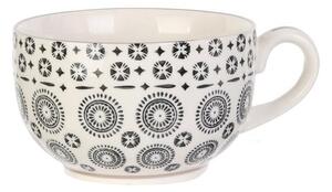 Šálka na čaj "motív mirage", keramika gres 6.8x14x11cm, 350ml, 2 varianty (KA4252 35cl mirage cup, 2- times assorted)