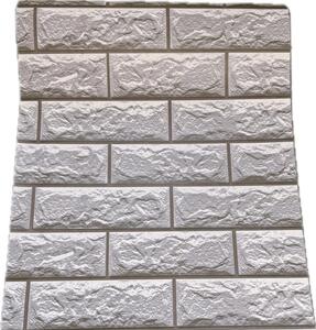 Samolepiace tapety 45 cm x 10 m IMPOL TRADE 9224 klinker tmavo sivý obklad s hnedou škárou Samolepiace tapety