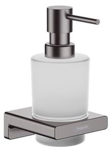 Dávkovač mydla Hansgrohe AddStoris s držiakom vo farebnom prevedení kartáčovaný čierny chróm 41745340
