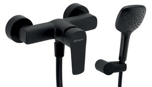 Sprchová batéria Novaservis Metalia 58 Eco so sprchovacím setom 150 mm čierna 58061,5