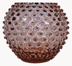 Ručne fúkaná váza Hobnail Globe, V 20 cm