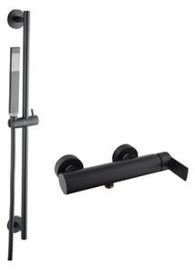 Sprchová batéria SAT B-Way so sprchovacím setom 150 mm čierna SATBSBW268SET
