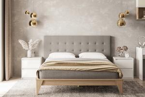 - Dizajnová čalúnená posteľ ONTARIO FARBA: tmavosivá, ROZMER: Pre matrac 180 x 200 cm