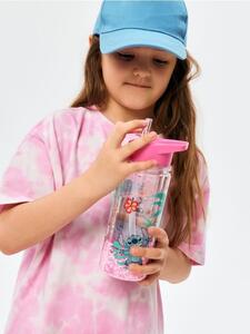 Sinsay - Fľaša na vodu s rúčkou a slamkou Lilo & Stitch - viacfarebná