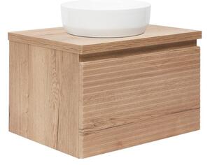 Kúpeľňová skrinka pod umývadlo Naturel Savona 78x43x44, 8 cm dub halifax mat SAVONA80DHD