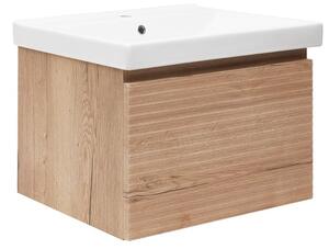 Kúpeľňová skrinka s umývadlom Naturel Savona 78x43x44, 8 cm dub halifax mat SAVONA80DHU1