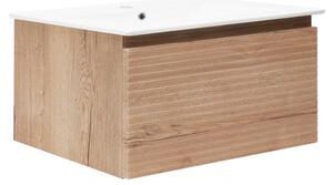 Kúpeľňová skrinka s umývadlom Naturel Savona 98x43x44, 8 cm dub halifax mat SAVONA100DH