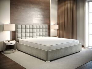 - Manželská čalúnená posteľ MONZA FARBA: sivá, ROZMER: Pre matrac 160 x 200 cm