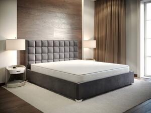 - Manželská čalúnená posteľ MONZA FARBA: tmavosivá, ROZMER: Pre matrac 160 x 200 cm