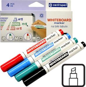 Centropen 8569 na biele tabule sada 4ks, CENTROPEN