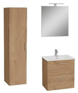 Kúpeľňová zostava s umývadlom 60 cm vrátane umývadlovej batérie, vtoku a sifónu VitrA Mia golden oak KSETMIA60D