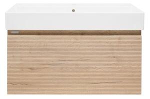Kúpeľňová skrinka s umývadlom Naturel Savona 78x43x44, 8 cm dub halifax mat SAVONA80DHSAT