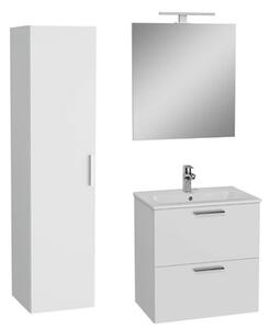 Kúpeľňová zostava s umývadlom 60 cm vrátane umývadlovej batérie, vtoku a sifónu VitrA Mia biela KSETMIA60B