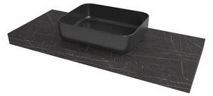 Doska pod umývadlo Naturel Dolce 80x8x50 cm Pietra Grigia čierna mat DO8050PBC