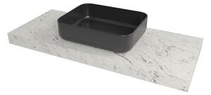 Doska pod umývadlo Naturel Dolce 83,5x8x50 cm mramor Carrara biela mat DO8050MCB