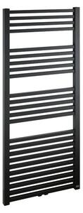 Radiátor kombinovaný Isan Quadrat 150,5x60cm stredové pripojenie čierna matná DQUA15050600CSMS