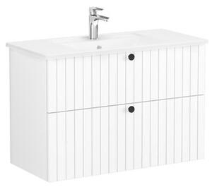 Kúpeľňová skrinka s umývadlom VitrA Root 100x67x46 cm biela mat ROOTG100WINTS