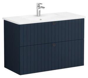 Kúpeľňová skrinka s umývadlom VitrA Root 100x67x46 cm modrá mat ROOTG100BINTS