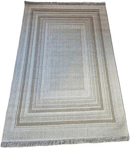 HU Béžový moderný koberec Boho 872-B so vzorom obdĺžnikov Rozmer: 60x100 cm