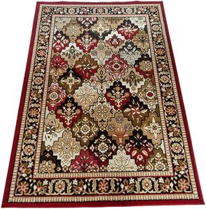 HU Červeno-béžový klasický koberec Shiraz Bcf Aztek Rozmer: 50x80 cm